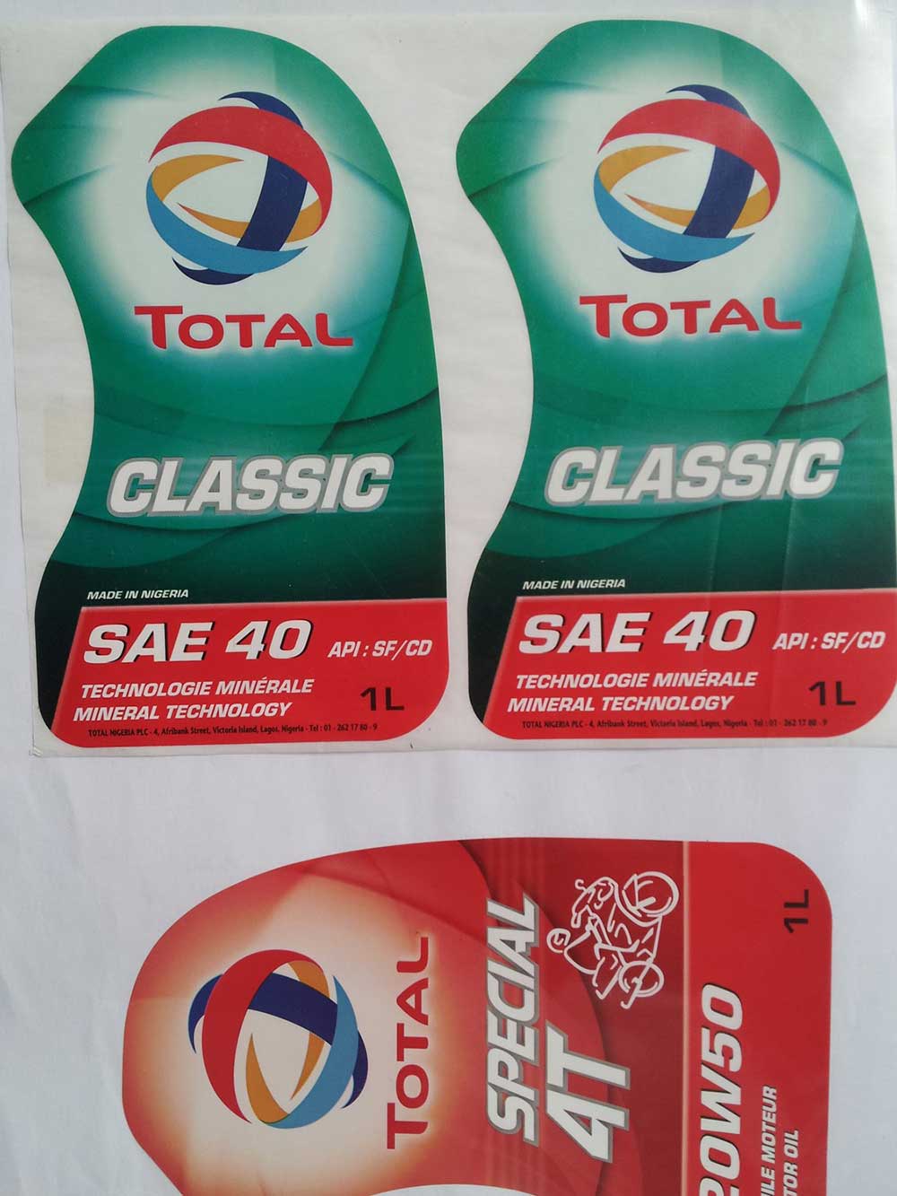 潤(run)滑油(you)标簽(qian)